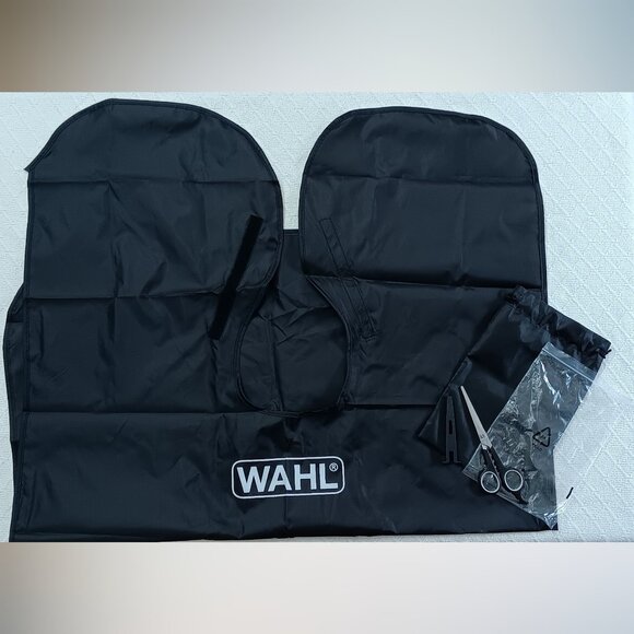 Wahl Hair Cutting Cape and Premium Barber Shears Set in Pouch Black - Picture 2 of 6